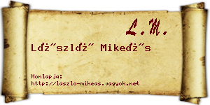 László Mikeás névjegykártya
